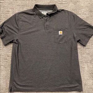 Carhartt Men's Charcoal Polo Shirt Size XL